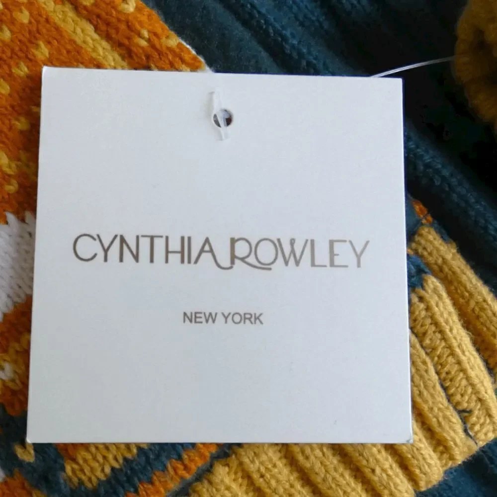 NWT Cynthia Rowley Girls Pumpkin Sweater Dress Scarf Tights Set | Fall S(5/6)